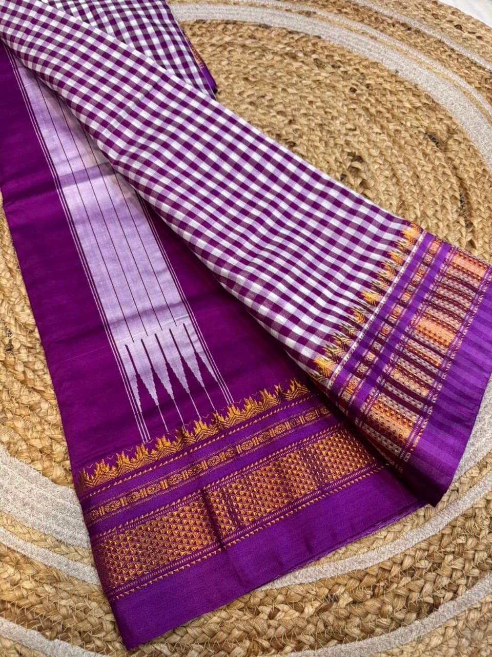 Ilkal Checks Trending Saree - Image 9