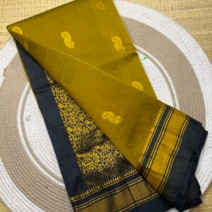Ilkal Pickock butta work saree