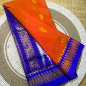 Ilkal Pickock butta work saree