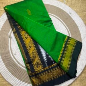 Ilkal Pickock butta work saree