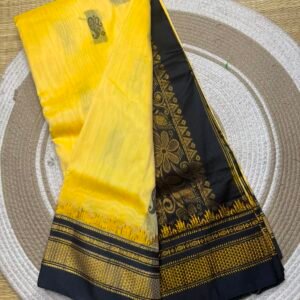 Ilkal Pickock butta work saree