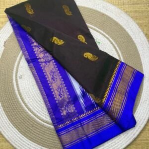 Ilkal Pickock butta work saree