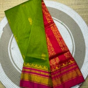 Ilkal Pickock butta work saree