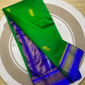 Ilkal Pickock butta work saree