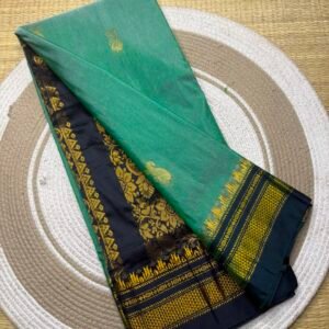 Ilkal Pickock butta work saree