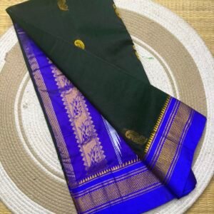 Ilkal Pickock butta work saree