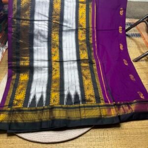Ilkal Pickock butta work saree