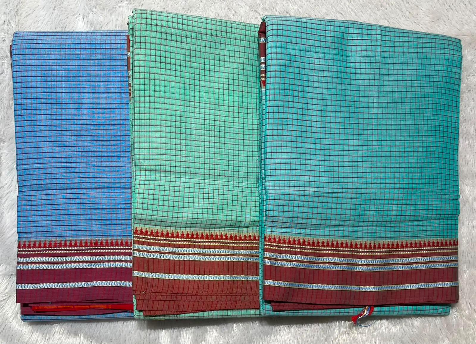 Narayanpeth Checks Saree - Image 13