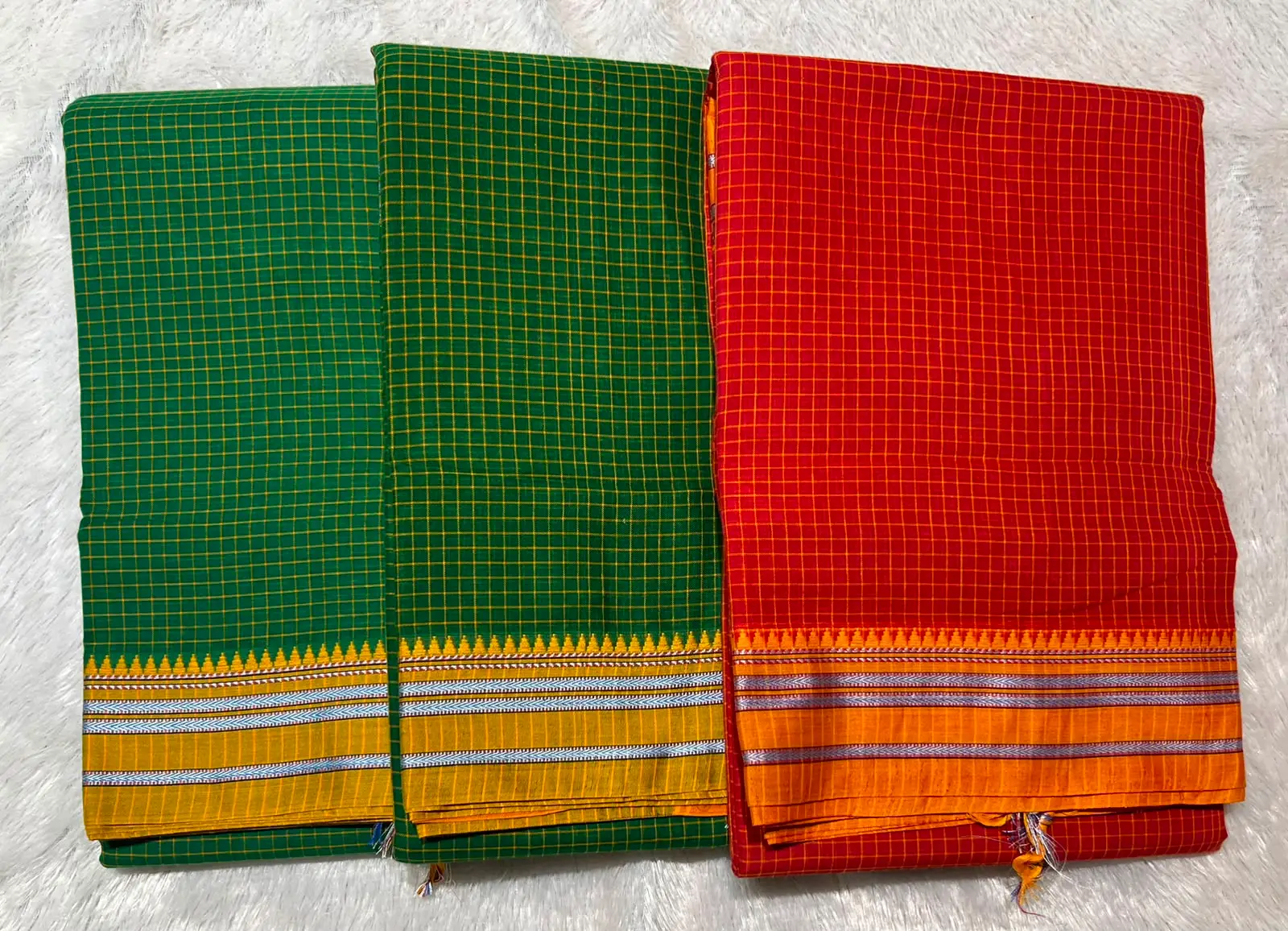 Narayanpeth Checks Saree - Image 10