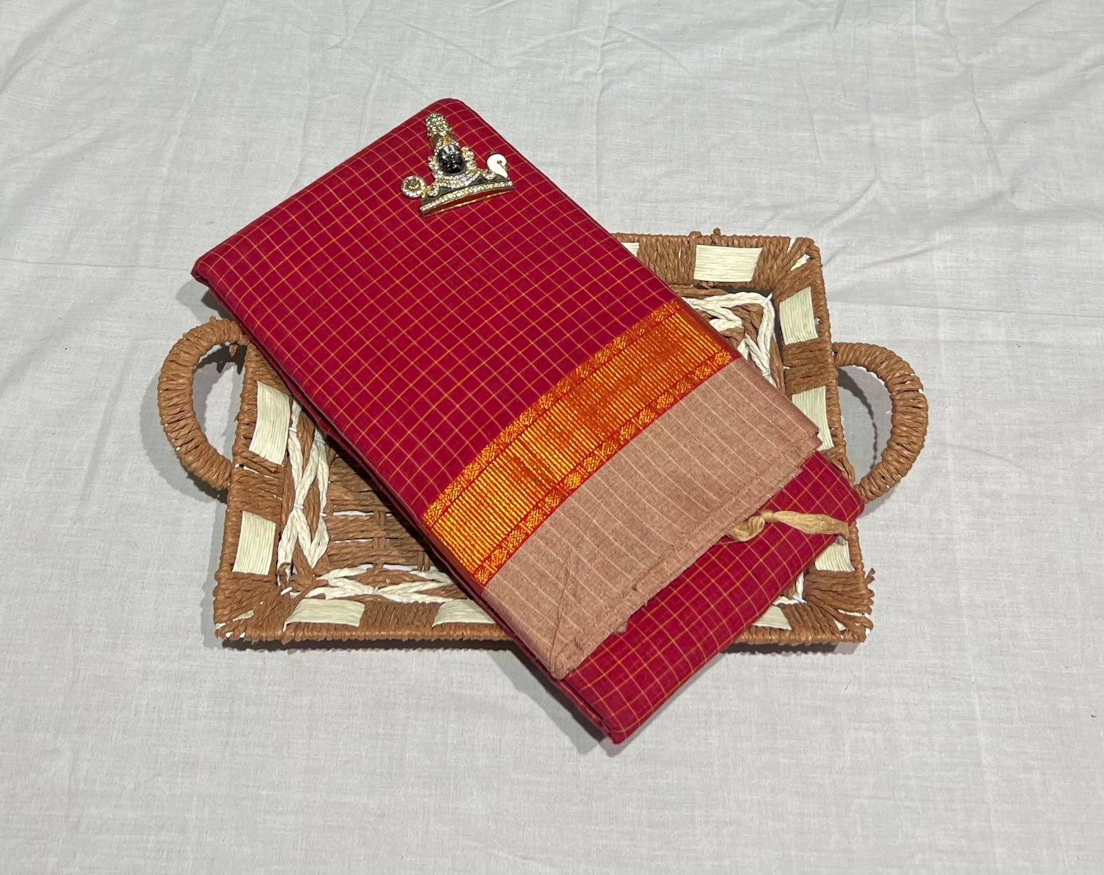 Narayanpeth Checks Saree - Image 5