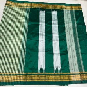 Ilkal Cotton Mix Checks Saree