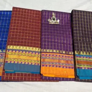 Ilkal Checks Saree1
